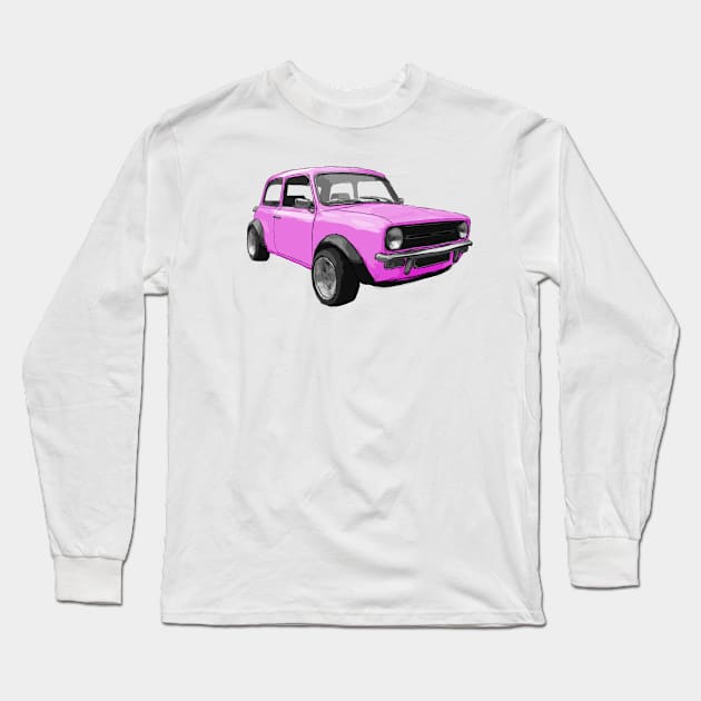 Yet Another Classic Mini Pink Long Sleeve T-Shirt by jdm1981